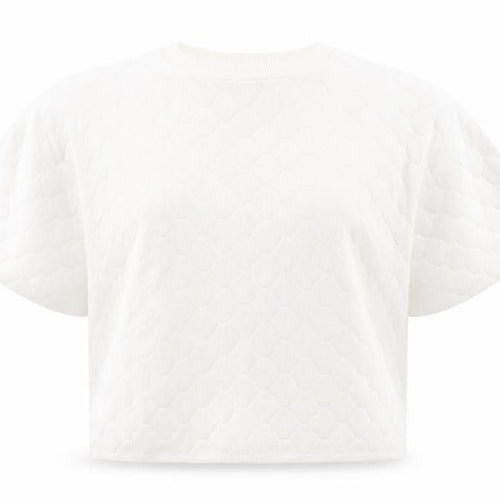 Anthology Womens White  Knit Pullover Sweatshirt Size 14
