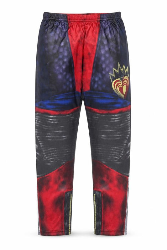Front view of Disney girls’ black jegging trousers, size 7-8, years