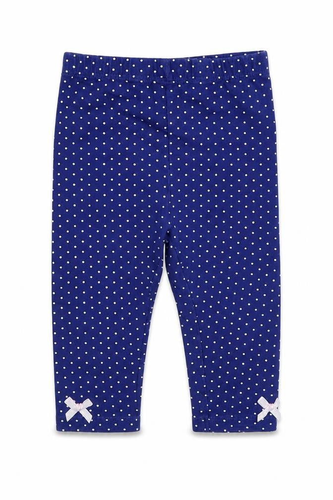 George Girls Blue Spotted  Capri Trousers Size 6-9 Months
