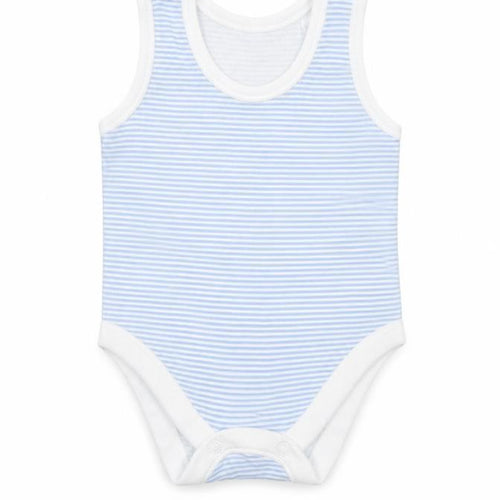 Nutmeg Baby Blue Striped  Babygrow One-Piece Size 0-3 Months