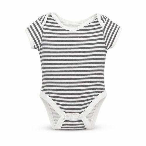 Primark Baby Grey Striped  Babygrow One-Piece Size 0-3 Months