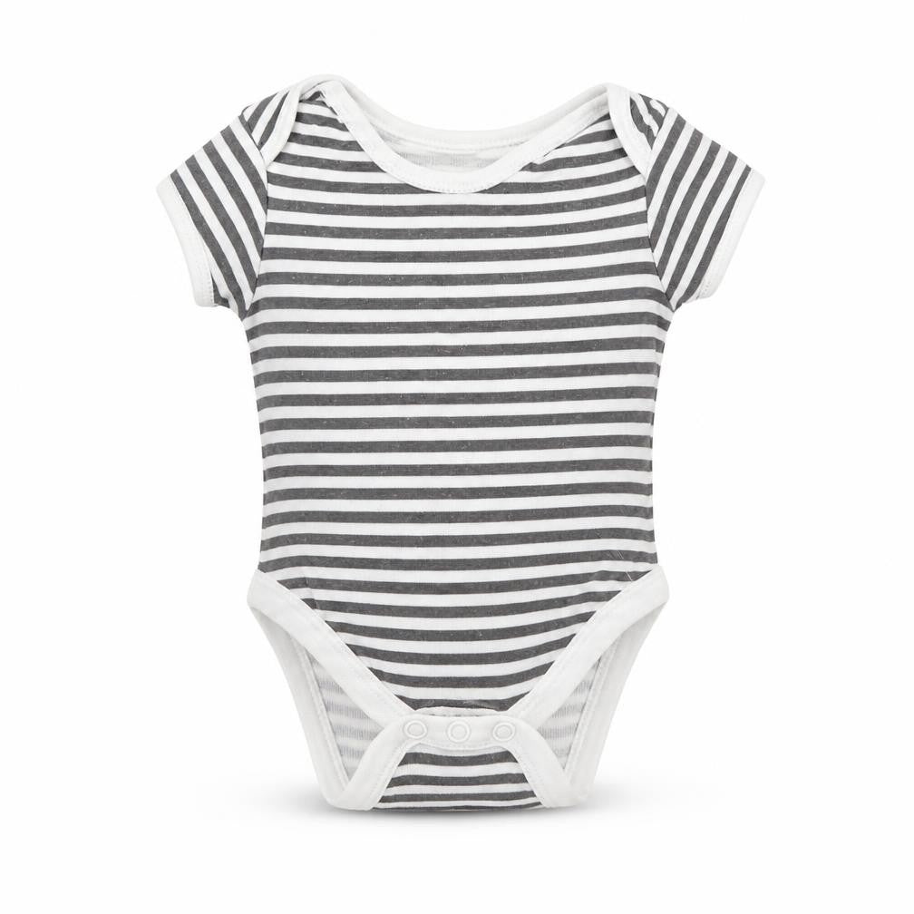 Primark Baby Grey Striped  Babygrow One-Piece Size 0-3 Months