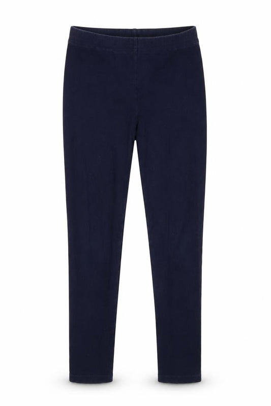 Front view of Matalan girls’ blue jegging trousers, size 8, years