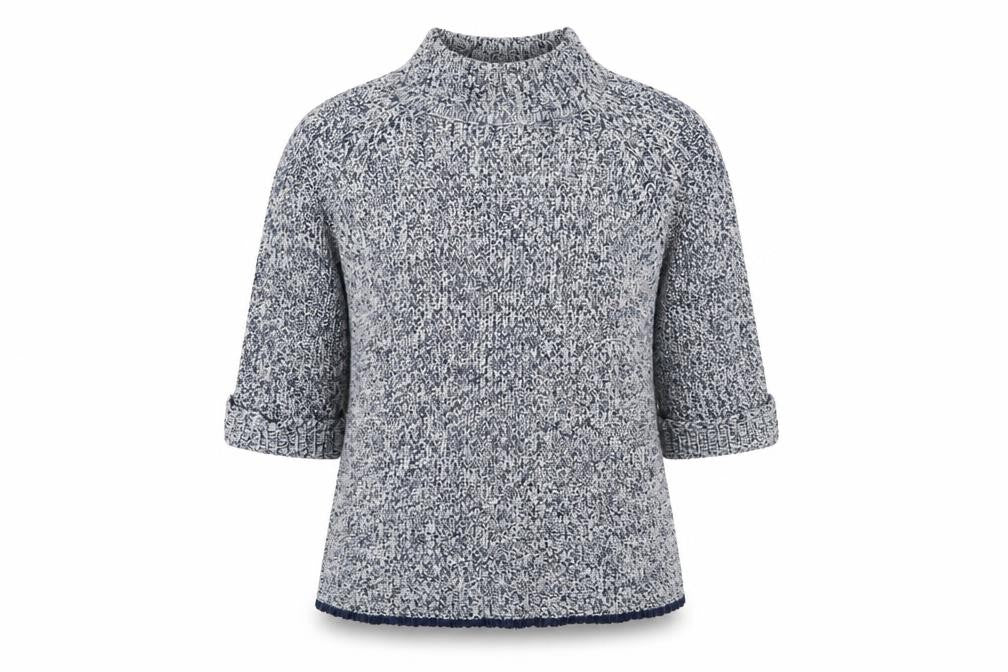 Front view of F&F women’s grey jumper, size UK 10