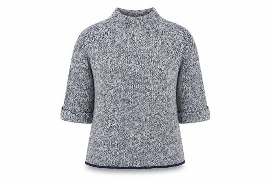 Front view of F&F women’s grey jumper, size UK 10