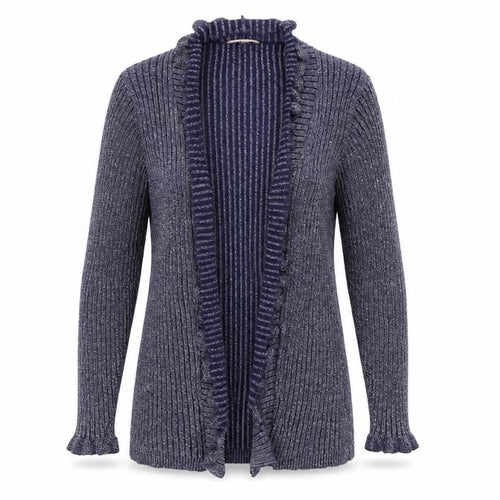 Anna Rose Womens Blue  Knit Cardigan Jumper Size L