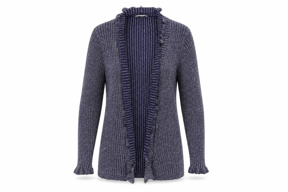 Anna Rose Womens Blue  Knit Cardigan Jumper Size L