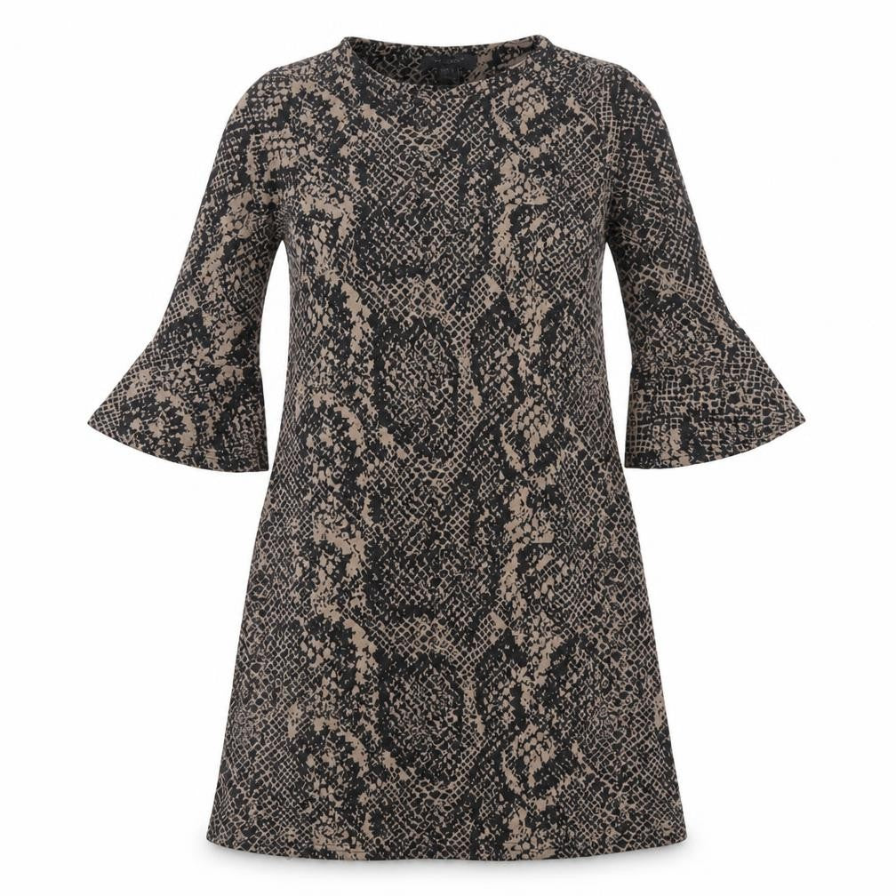 Primark Womens Multicoloured Animal Print  T-Shirt Dress  Size 4