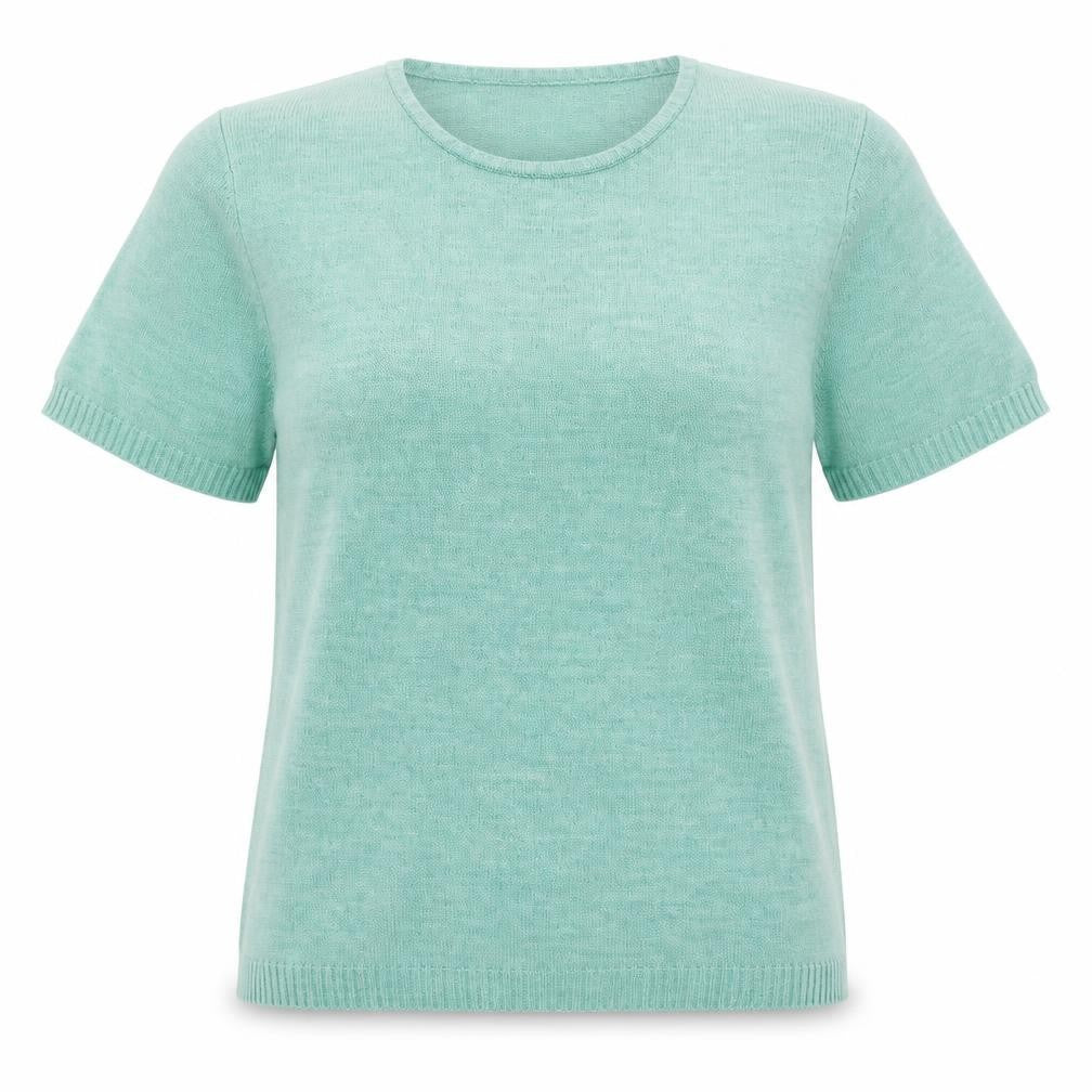Front view of Papaya women’s green jumper, size UK 14