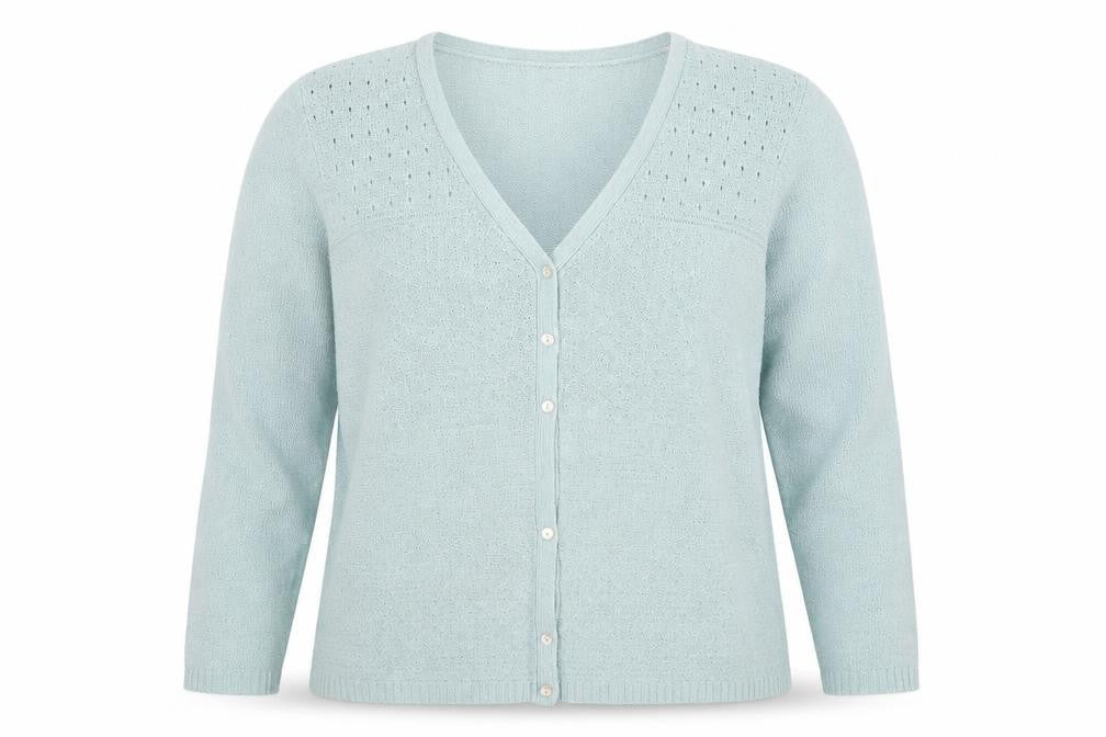 BM Womens Green  Knit Cardigan Jumper Size L  - Oversized