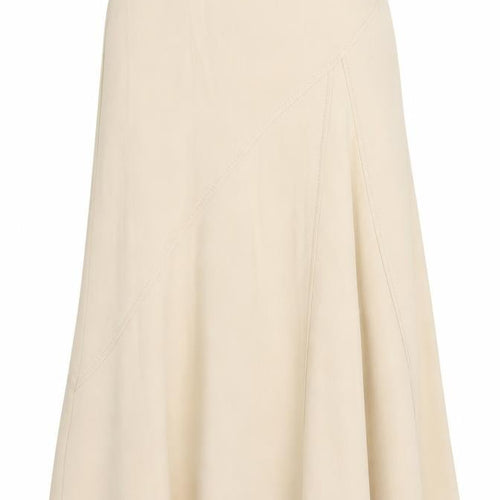 Preworn Womens Beige   A-Line Skirt Size 30 in