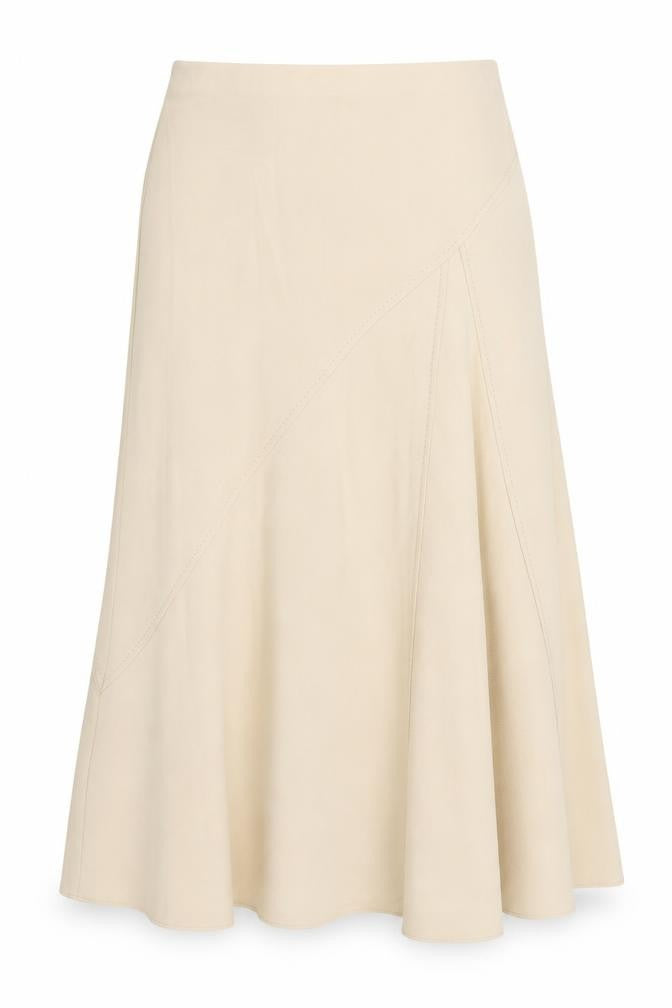 Preworn Womens Beige   A-Line Skirt Size 30 in