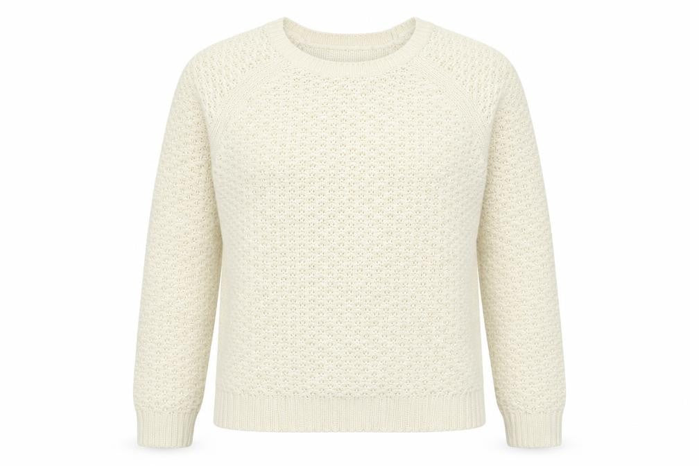 Front view of Matalan women’s ivory knit jumper, size S
