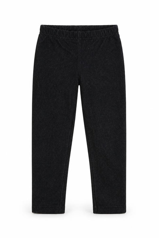 Front view of New Look girls’ blue jersey jogger trousers, size 3, years