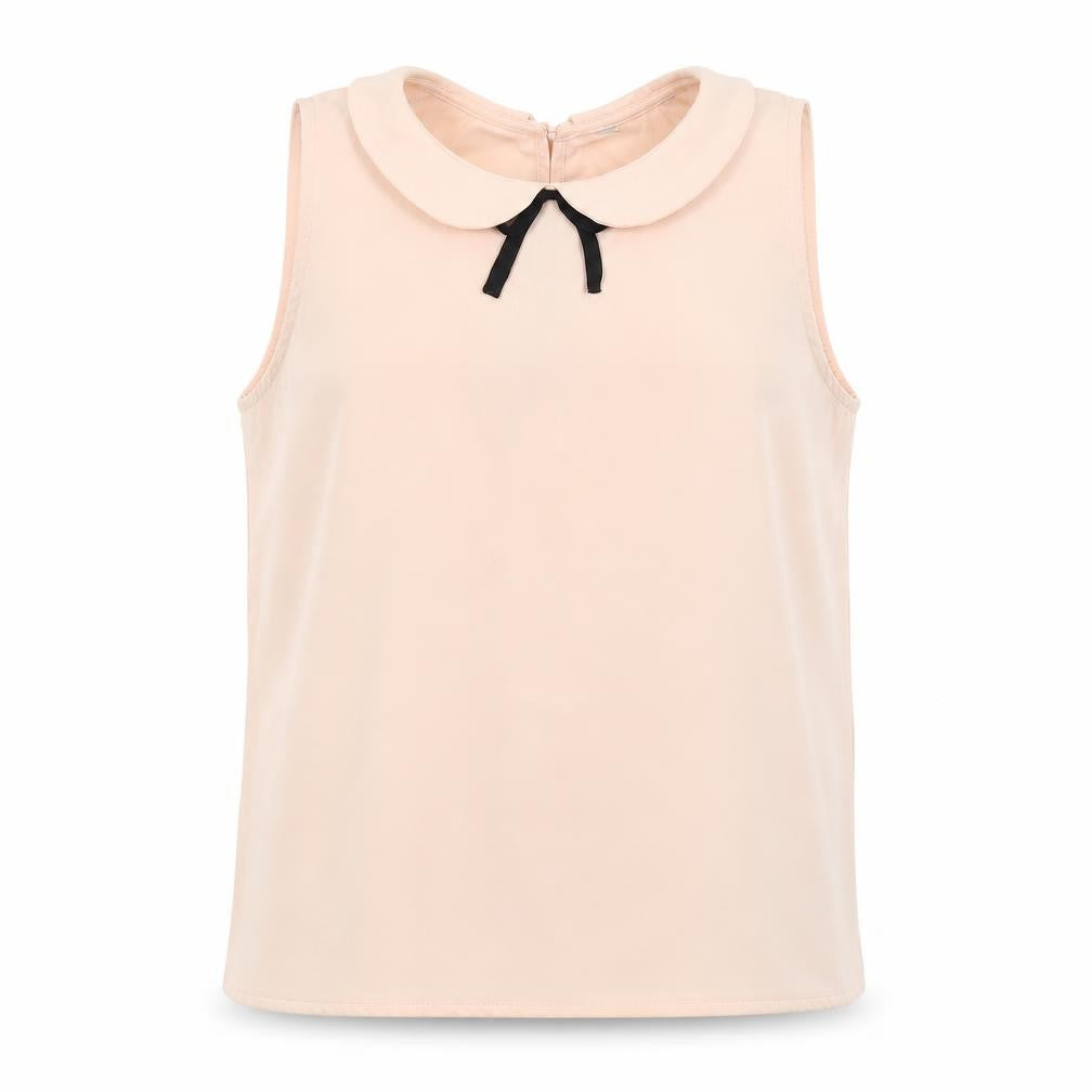 Front view of Matalan girls’ pink basic blouse, size 14, years