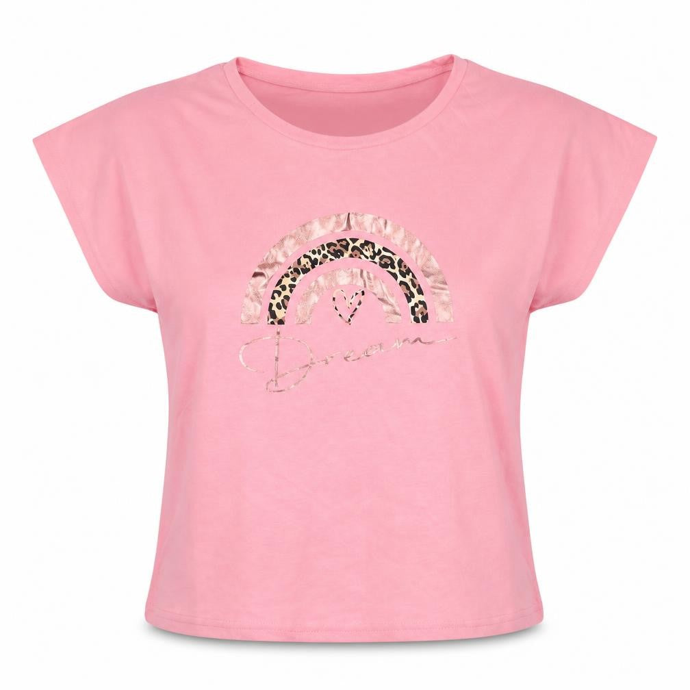 Front view of Studio women’s pink top pyjama top, size UK 12