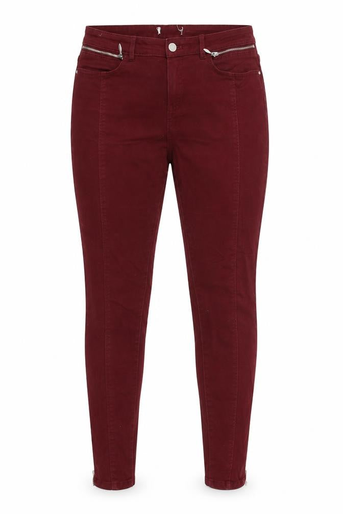 Preworn Womens Red  Denim Skinny Jeans Size 30 in L29 in