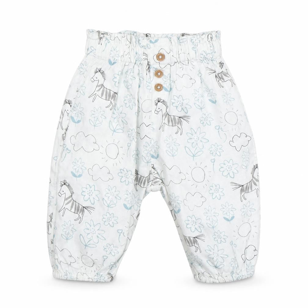 M&S Baby White Floral  Sweatpants Trousers Size 0-3 Months