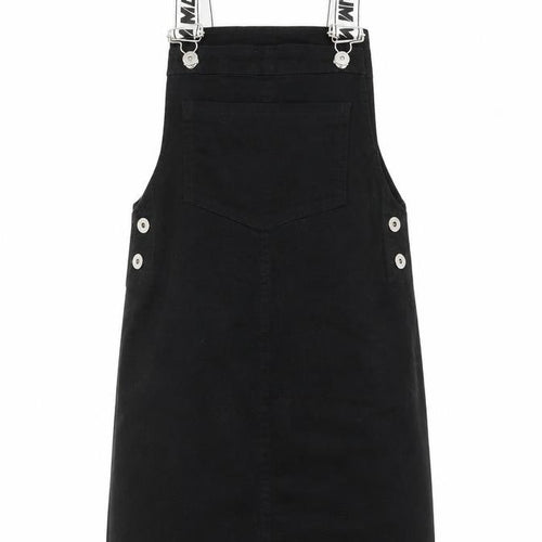 Divided by H&M Womens Black   Pinafore/Dungaree Dress  Size 4