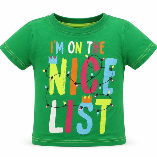 George  Boys Grey   Basic T-Shirt Size 12-18 Months  - Christmas T Shirt