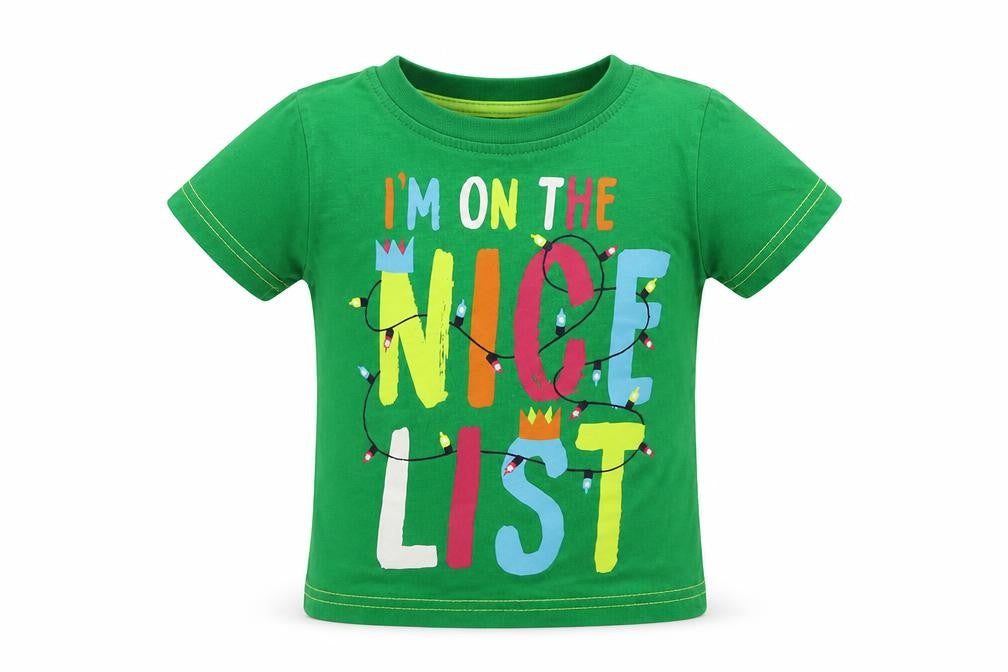 George  Boys Grey   Basic T-Shirt Size 12-18 Months  - Christmas T Shirt