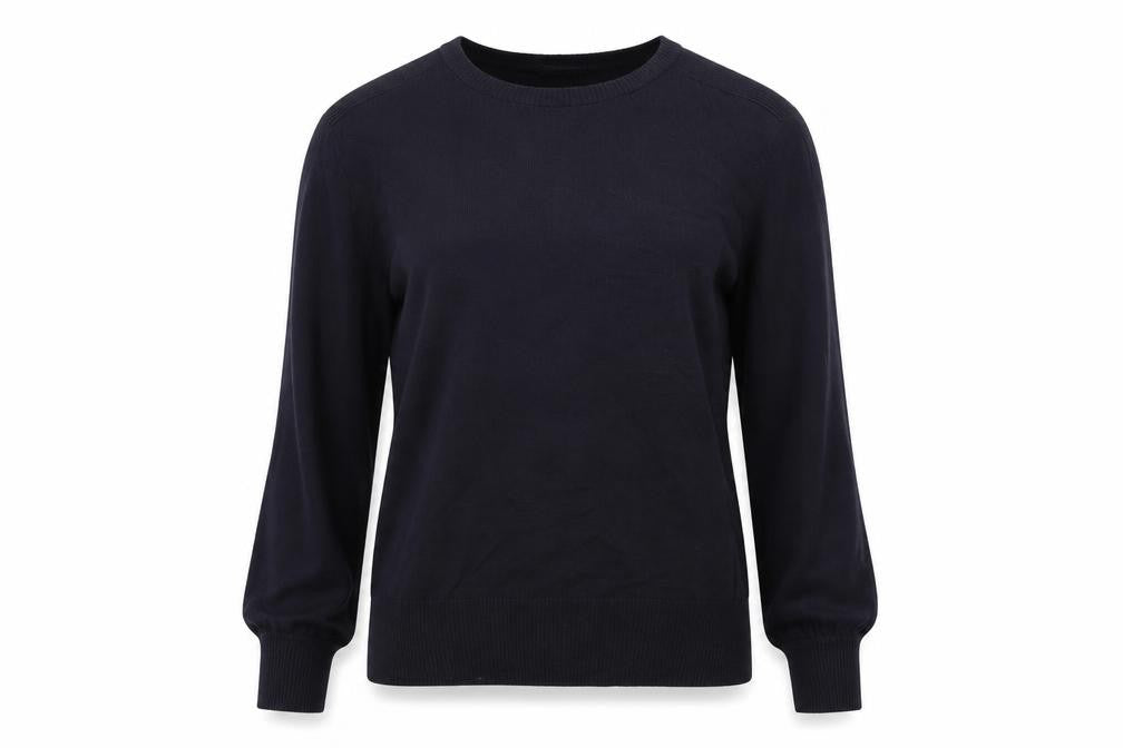 Front view of Next women’s blue jumper, size UK 14