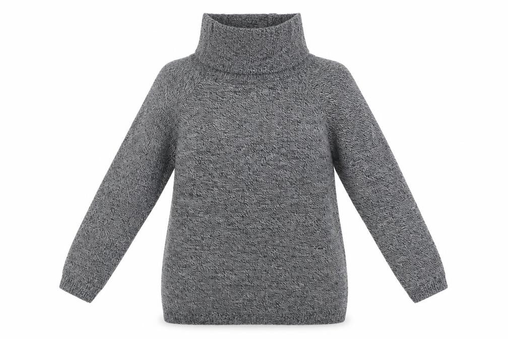 Front view of M&Co women’s grey jumper, size UK 14