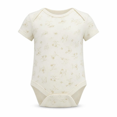 MINIMODE Baby Beige Geometric  Babygrow One-Piece Size Newborn