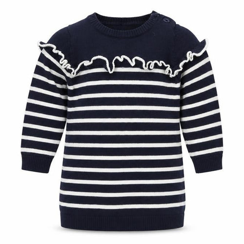 Matalan Baby Blue Striped  Jumper Dress  Size 9-12 Months
