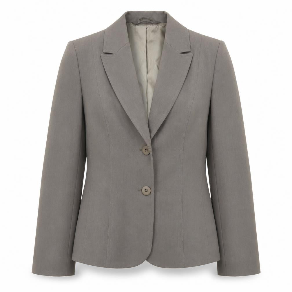Front view of BHS women’s green jacket blazer, size UK 12