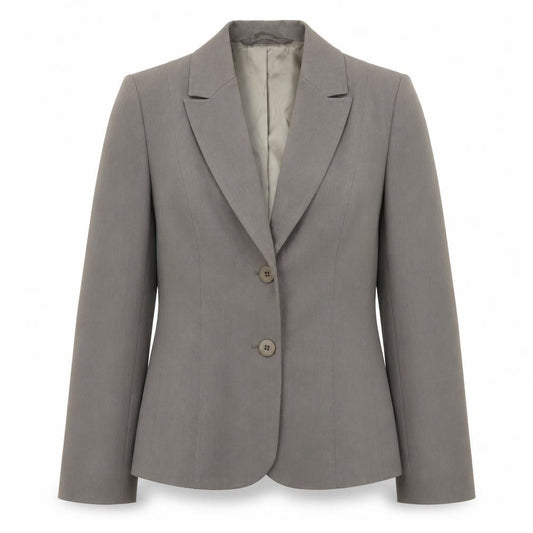 Front view of BHS women’s green jacket blazer, size UK 12