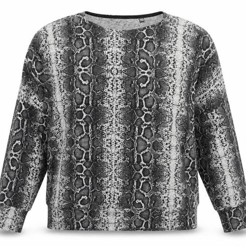 Dorothy Perkins Womens Grey Animal Print  Pullover Jumper Size 14