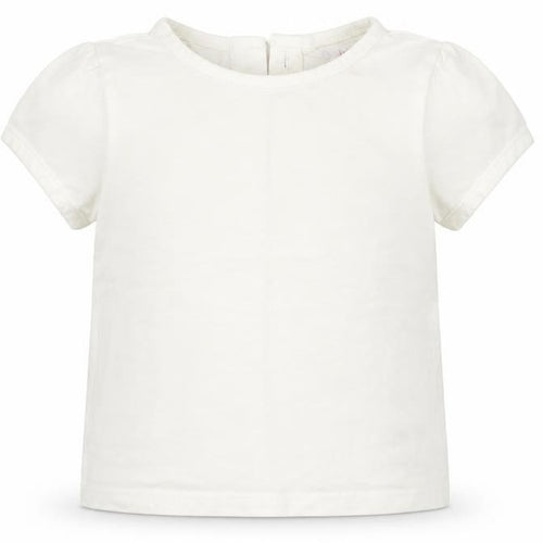 John Lewis Girls White   Basic T-Shirt Size 9-12 Months