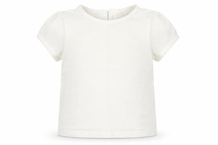 John Lewis Girls White Basic T-Shirt Size 9-12 Months