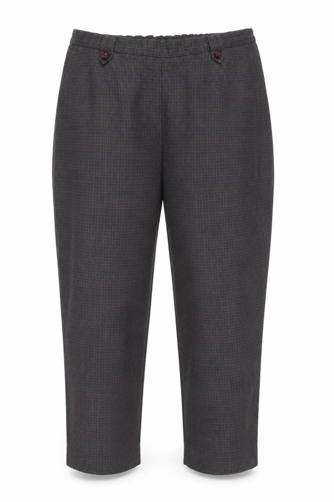 BM Womens Grey   Cropped Trousers Size 18 L24.5 in