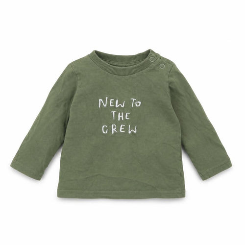 fred & flo Baby Green   Basic T-Shirt Size 0-3 Months  - new to the crew