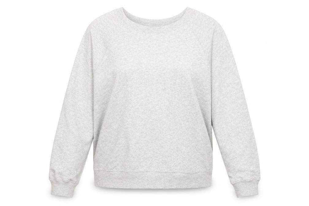 Front view of Marks & Spencer women’s grey jumper, size UK 18