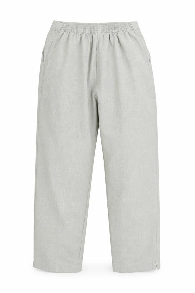 Front view of Autonomy women’s beige trousers, size UK 12, 26-inch leg