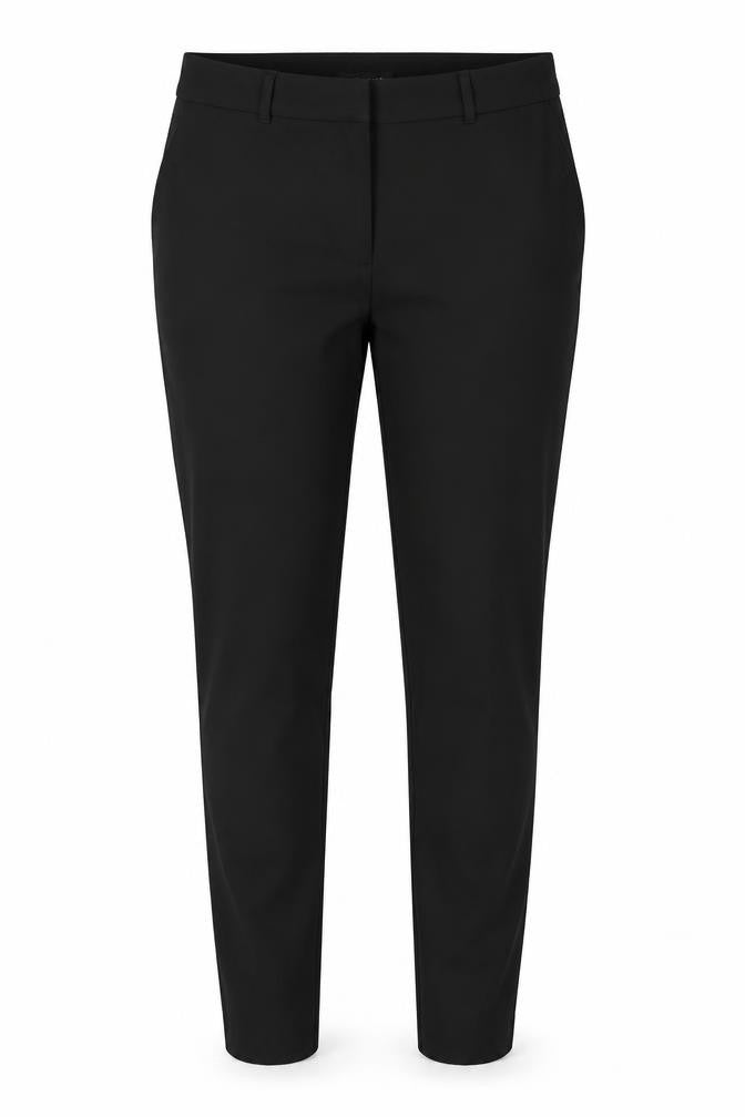 Front view of New Look women’s black trousers, size UK 14, 29-inch leg