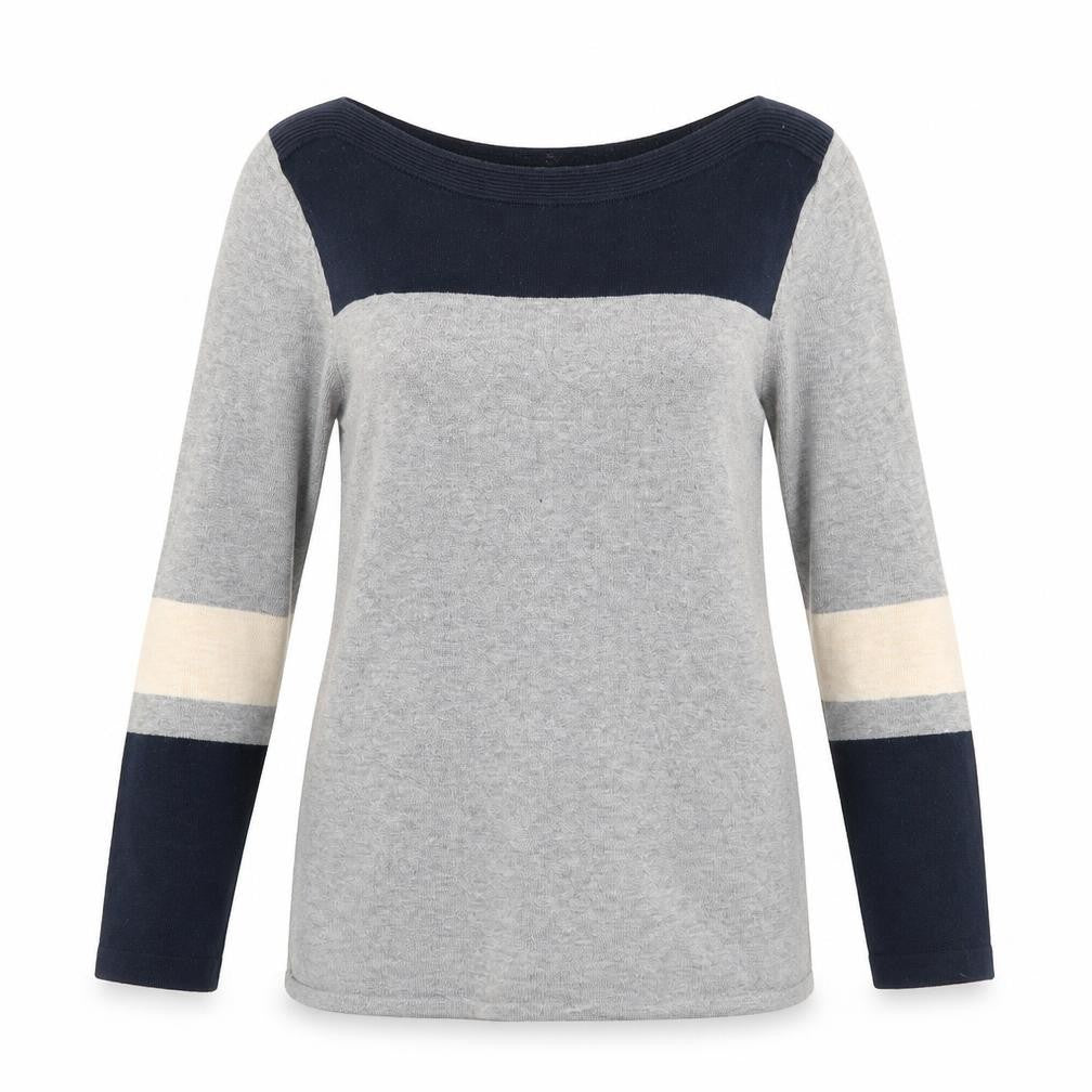 Front view of Next women’s grey jumper, size UK 10