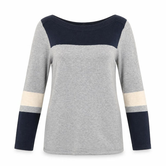 Front view of Next women’s grey jumper, size UK 10