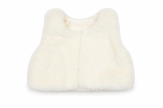 Front view of Matalan Baby Ivory Gilet Waistcoat, size 12-18, Months