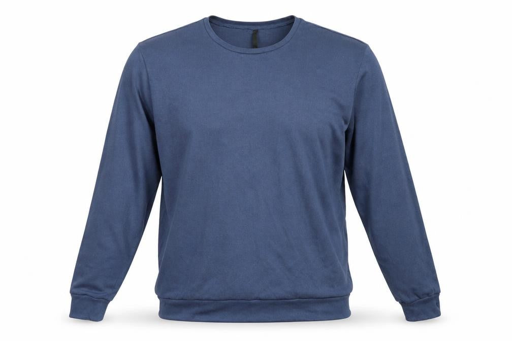 Front view of SHEIN men’s blue animal print jumper, size 2XL, - tiger
