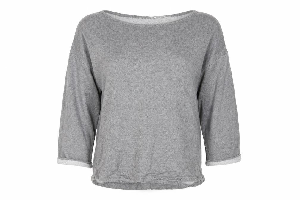 Front view of H&M women’s grey jumper, size S