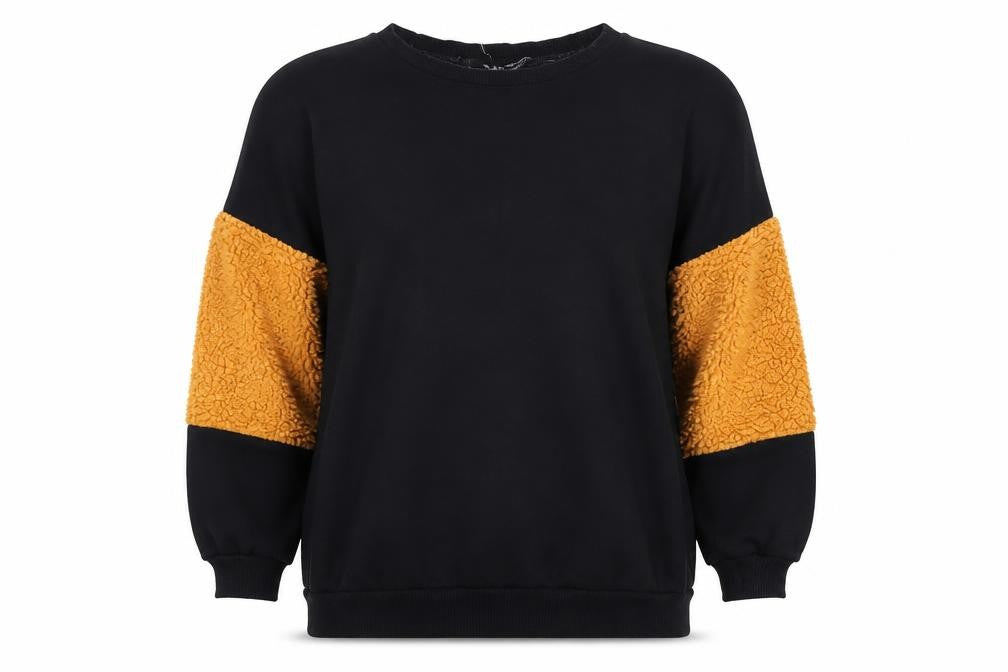 Front view of Select women’s black jumper, size UK 14