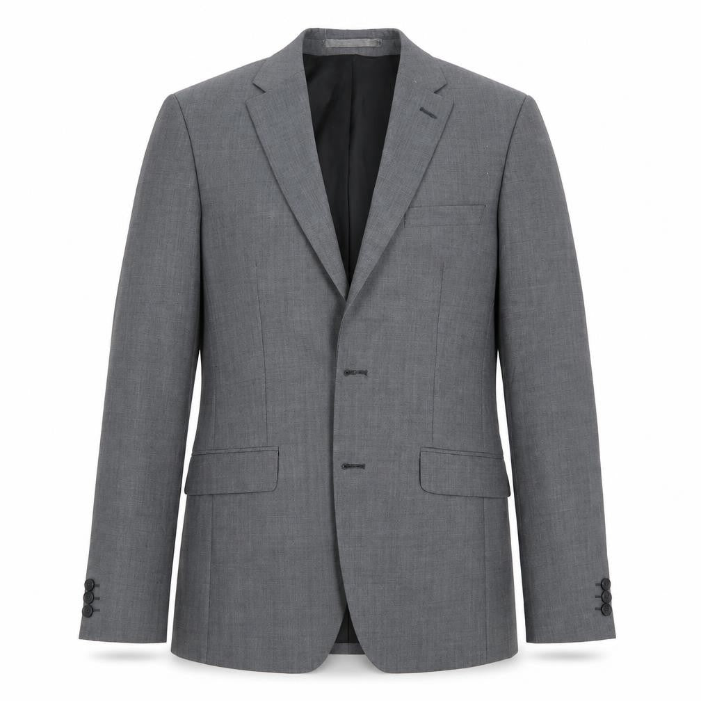 Front view of karl jackson men’s grey jacket blazer
