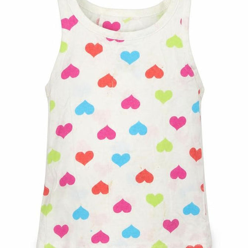 girl2girl Girls White Polka Dot  Basic Tank Size 2-3 Years