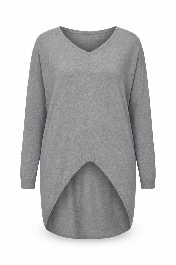 Front view of Preworn women’s grey jumper one size