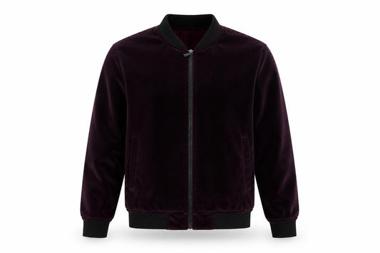Front view of Primark men’s purple jacket, size S