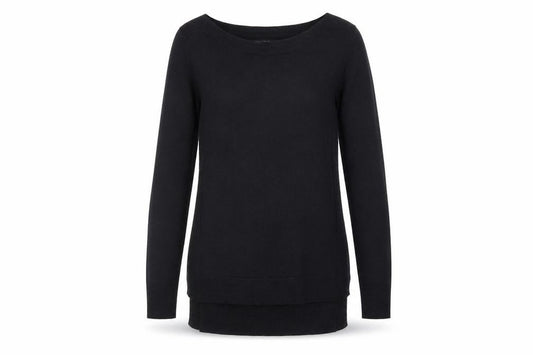 Front view of F&F women’s blue jumper, size UK 10